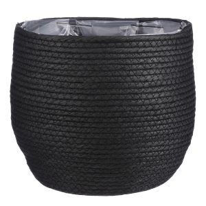 Mica Decorations Jorck Plantenmand – H24 x Ø26 cm – Papier – Zwart Mica Decorations Jorck Plantenmand – H24 x Ø26 cm – Papier – Zwart