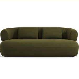Micadoni Bank Jenny 2-zits, flueel groente – 90x178x73cm Micadoni Bank Jenny 2-zits, flueel groente – 90x178x73cm
