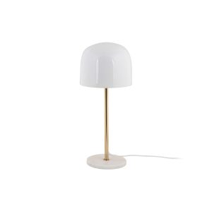 Leitmotiv tafellamp Manta – wit – 20x20x50cm – Paddenstoellamp Leitmotiv tafellamp Manta – wit – 20x20x50cm – Paddenstoellamp