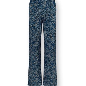 Pip Studio – Blake Pyjama Broek Dames – Daisy Dreams – Blauw – XXL Pip Studio – Blake Pyjama Broek Dames – Daisy Dreams – Blauw – XXL