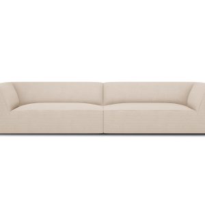 Micadoni Bank Ruby 4-zits, structurele stof, beige – 93x302x69cm Micadoni Bank Ruby 4-zits, structurele stof, beige – 93x302x69cm