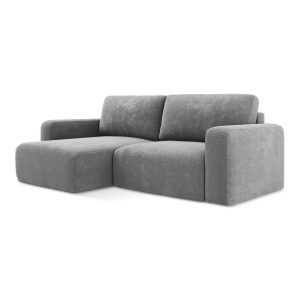 LaMiaSofa hoekbank links Ostia – chenille stof – grijs – 244x149x79 LaMiaSofa hoekbank links Ostia – chenille stof – grijs – 244x149x79