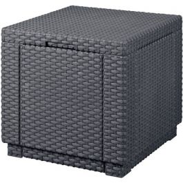 Allibert Cube hocker grafiet – 42 x 42 x 30