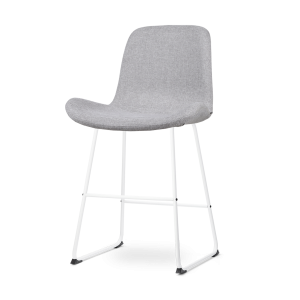 Nolon Nino-Fé Barkruk Lichtgrijs – Wit Onderstel – 65 cm