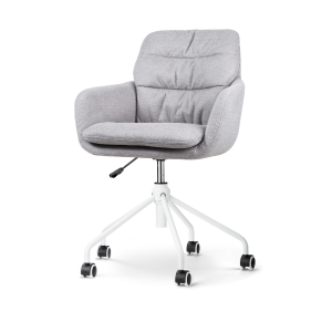 Nolon Nout-Mia Bureaustoel Grijs – met Armleuning – Wit Nolon Nout-Mia Bureaustoel Grijs – met Armleuning – Wit