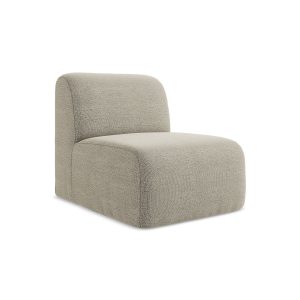 LaMiaSofa Bankmodule midden Cervo – bouclé – taupe – 70x94x75