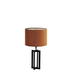 Light & Living tafellamp Mace/Velours – zwart, terra – 30x30x56cm Light & Living tafellamp Mace/Velours – zwart, terra – 30x30x56cm
