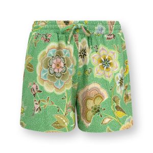 Pip Studio – Bob Short Pajama Pants Women – Matata – Green – XL Pip Studio – Bob Short Pajama Pants Women – Matata – Green – XL