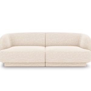 Micadoni Bank Miley 2-zits, structurele stof ivoor – 90x180x70cm Micadoni Bank Miley 2-zits, structurele stof ivoor – 90x180x70cm