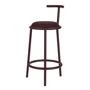 noo.ma Wine Berry barkruk – metalen frame, zachte gestoffeerde zitting noo.ma Wine Berry barkruk – metalen frame, zachte gestoffeerde zitting