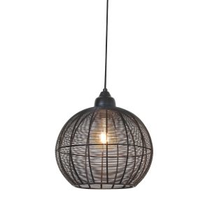Light & Living hanglamp Milla – zwart – Ø32cm Light & Living hanglamp Milla – zwart – Ø32cm