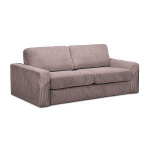 LaMiaSofa 3-zits slaapbank Como – ribfluweel – gedempt roze – 195x100x LaMiaSofa 3-zits slaapbank Como – ribfluweel – gedempt roze – 195x100x