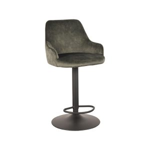 LABEL51 Barkruk Fender – Donkergroen Velvet – Zithoogte 64–84cm LABEL51 Barkruk Fender – Donkergroen Velvet – Zithoogte 64–84cm
