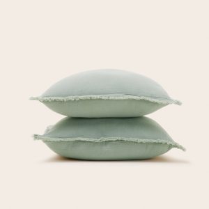 Madura Set van 2 kussenslopen Lou salie 40×40 cm Madura Set van 2 kussenslopen Lou salie 40×40 cm