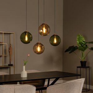 Lucide hanglamp MONSARAZ – 4xE27 – Groen Lucide hanglamp MONSARAZ – 4xE27 – Groen