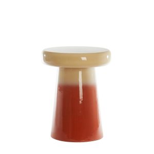 Light & Living bijzettafel Sakiz – wit – Ø40.5cm
