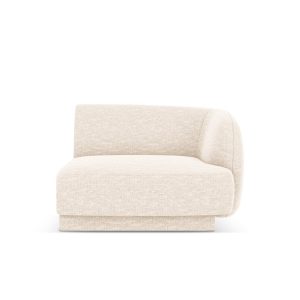 Micadoni rechter module Miley structurele stof ivoor – 90x90x70cm