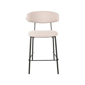 LABEL51 Barstoel Zack – Naturel Bouclé – Zithoogte 65cm – Set van 2 LABEL51 Barstoel Zack – Naturel Bouclé – Zithoogte 65cm – Set van 2