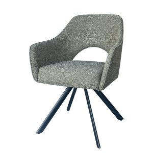 Livingfurn eetkamerstoel Helen Turtle – grijs – set van 2 Livingfurn eetkamerstoel Helen Turtle – grijs – set van 2