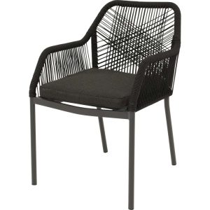 Lesli Living bistrostoel Akita – zwart – 56x62x81cm