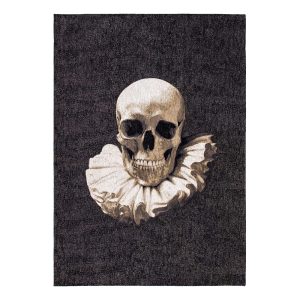 Louis De Poortere vloerkleed Funny Bones – zwart – 100x140cm Louis De Poortere vloerkleed Funny Bones – zwart – 100x140cm