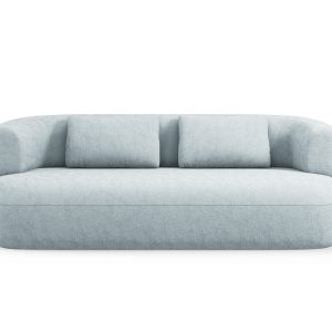 Micadoni Bank Jenny 3-zits, chenille, lichtblauw – 90x178x73cm Micadoni Bank Jenny 3-zits, chenille, lichtblauw – 90x178x73cm