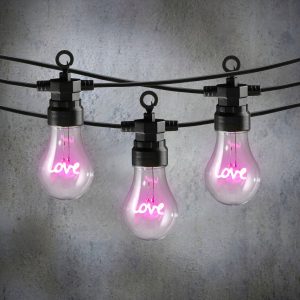 Luca Lighting Love LED Lichtsnoer Buiten – L450 cm – Roze