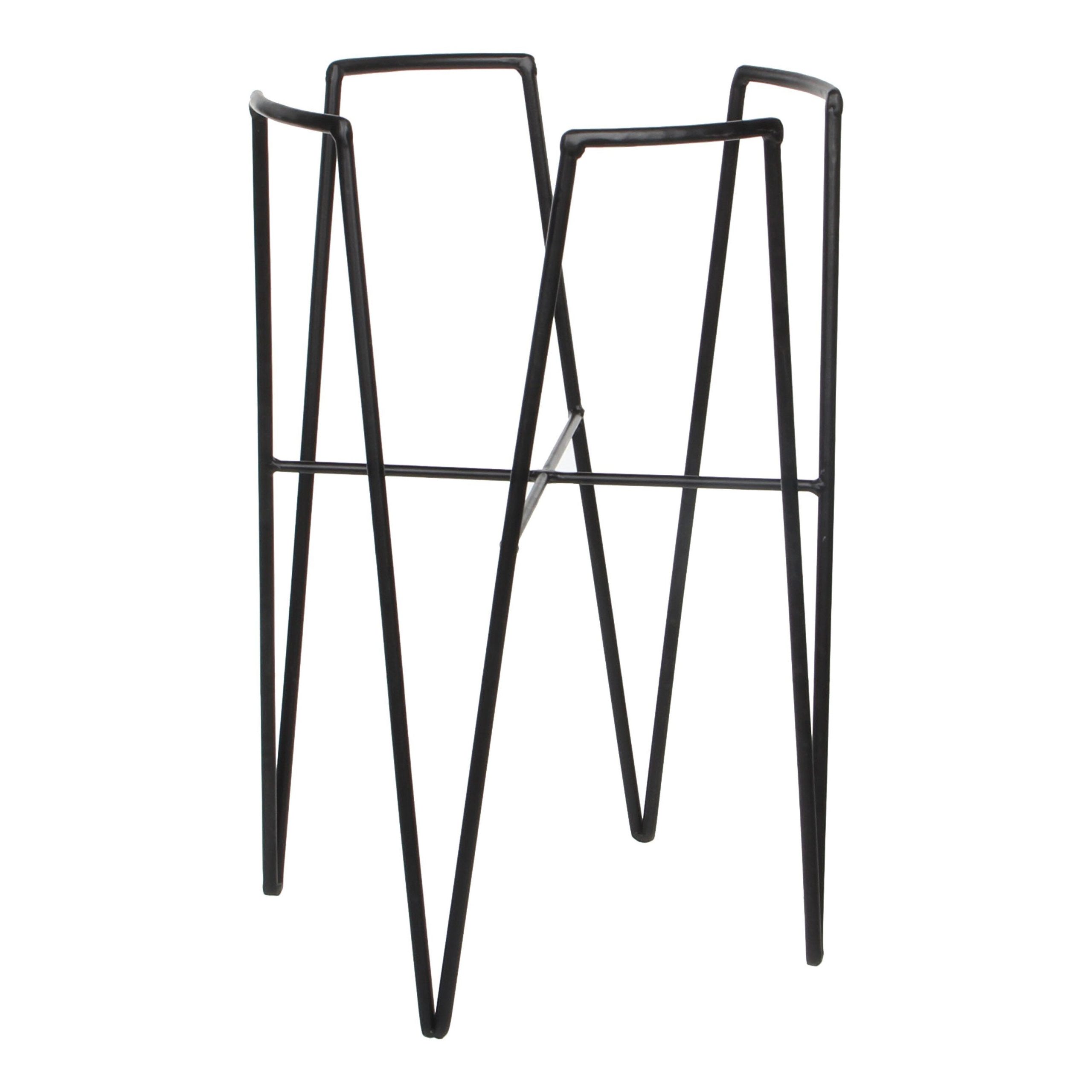 Mica Decorations Blom Plantenstandaard - L25 x B25 x H38 cm - Metaal -