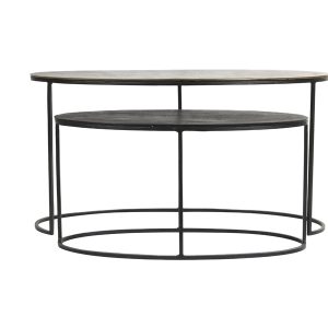 Light & Living bijzettafel PAXSON – 89x42x46cm – brons – Set van 2 Light & Living bijzettafel PAXSON – 89x42x46cm – brons – Set van 2