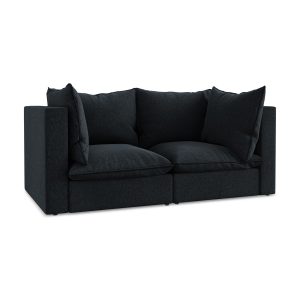 LaMiaSofa Tweezits modulaire bank Ravenna – velours – koningsblauw – 1