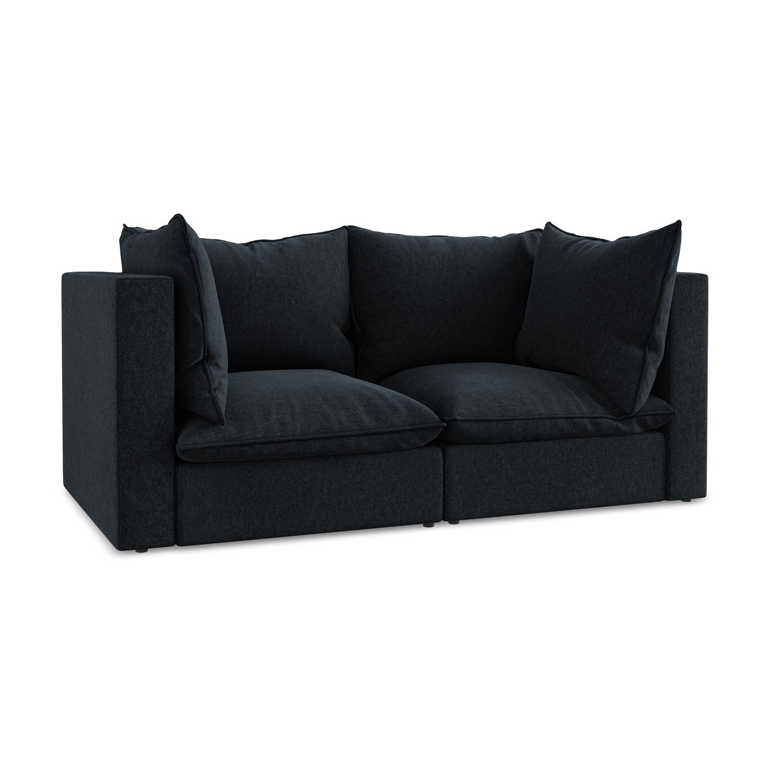 LaMiaSofa Tweezits modulaire bank Ravenna - velours - koningsblauw - 1