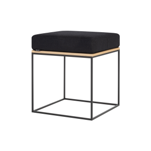 noo.ma FEO Poef – Oak / Black Tie Wool