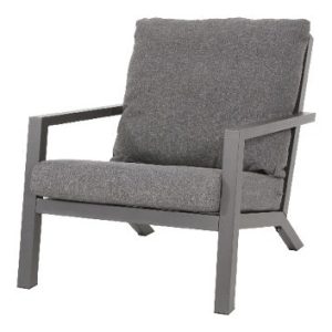 Lesli Living bistrostoel Down – grijs – 75x97x79cm – set van 2