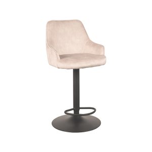 LABEL51 Barkruk Fender – Naturel Velvet – Zithoogte 64–84cm LABEL51 Barkruk Fender – Naturel Velvet – Zithoogte 64–84cm