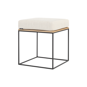 noo.ma FEO Poef – Oak / Creme Beige