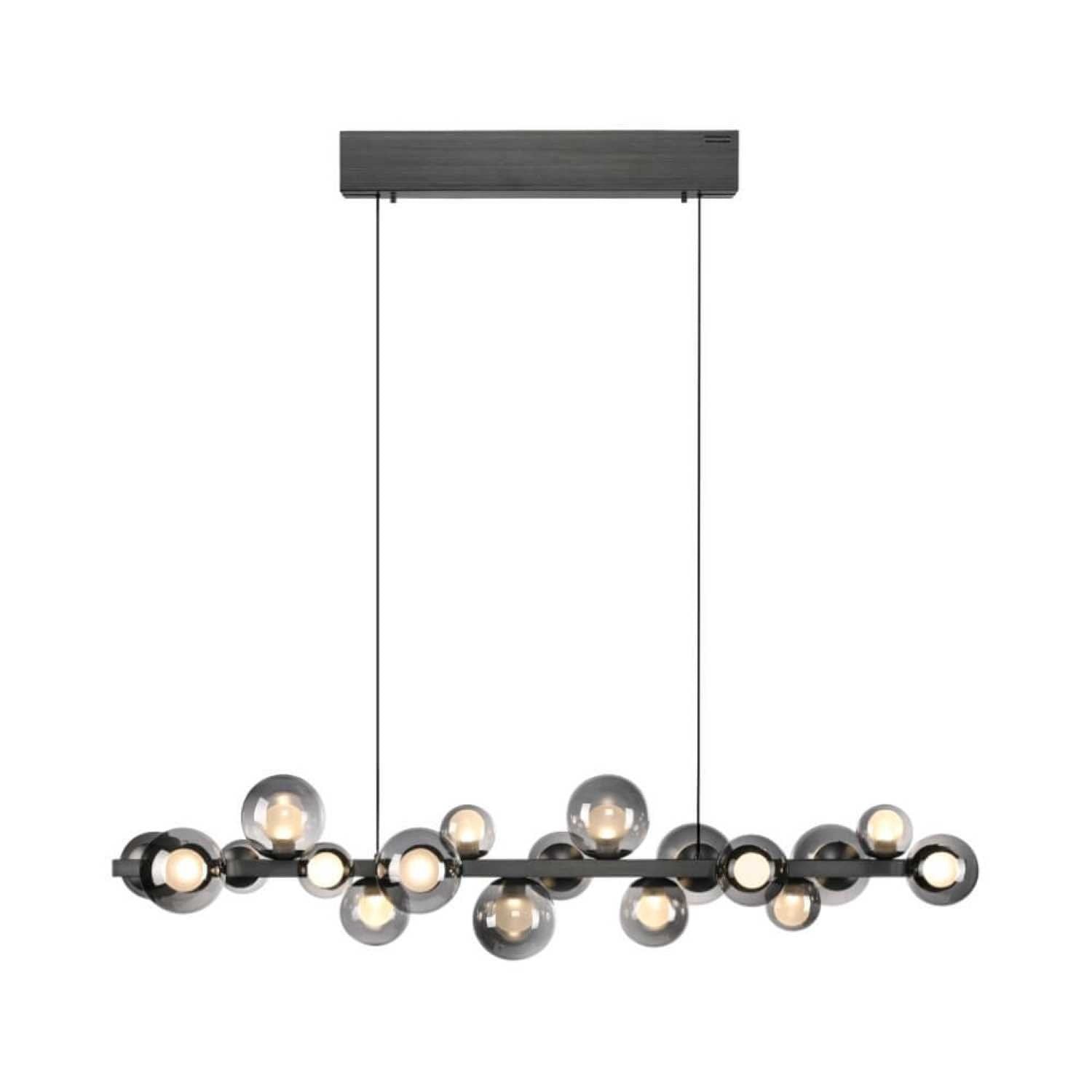 Neuhaus PURE hanglamp E-Popup - 18 lichts - 120 x 240 cm - antraciet