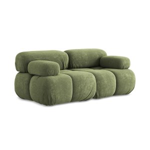 LaMiaSofa Tweezits modulaire bank Sanremo – chenille stof – groente –