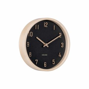 Karlsson wandklok Nervadura – zwart – Ø22cm Karlsson wandklok Nervadura – zwart – Ø22cm