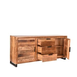 LABEL51 Dressoir Glasgow – Naturel Mangohout – 190x45x85cm LABEL51 Dressoir Glasgow – Naturel Mangohout – 190x45x85cm