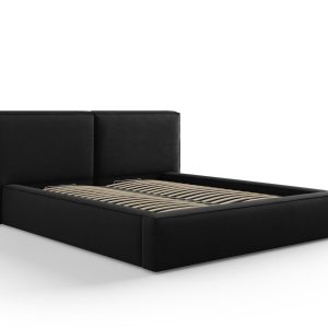 Micadoni Opbergbed met hoofdeinde Jodie 160x200cm, structurele stof, z Micadoni Opbergbed met hoofdeinde Jodie 160x200cm, structurele stof, z