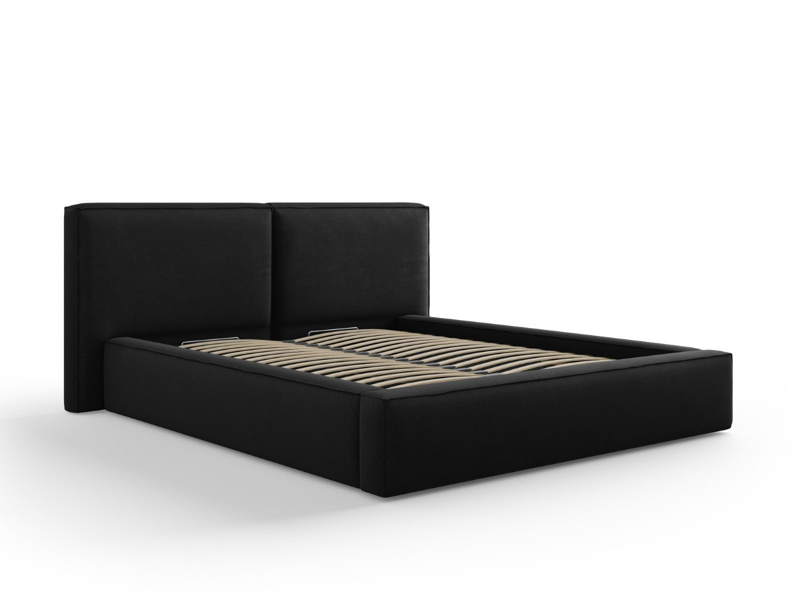 Micadoni Opbergbed met hoofdeinde Jodie 160x200cm, structurele stof, z