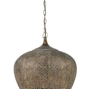 Light & Living hanglamp EMINE – Ø43.5×40.5cm – bruin Light & Living hanglamp EMINE – Ø43.5×40.5cm – bruin