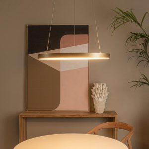 Lucide hanglamp VIDAL – Geïntegreerde LED – Mat Goud / Messing Lucide hanglamp VIDAL – Geïntegreerde LED – Mat Goud / Messing