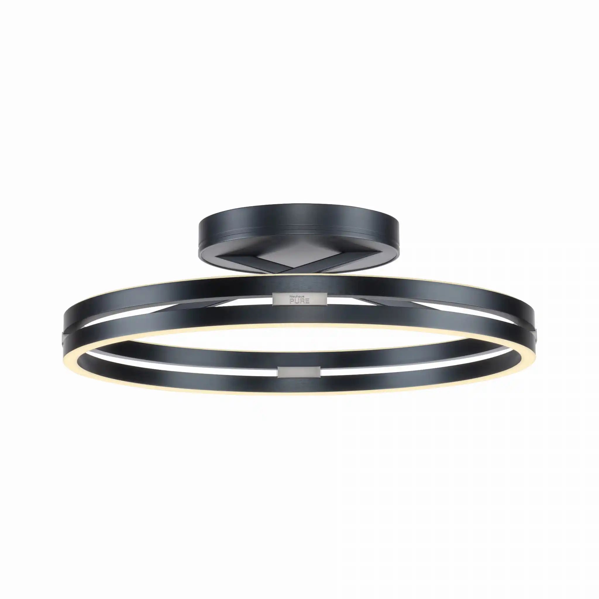 Neuhaus PURE plafondlamp Loop - 2 lichts - 60 x 17.8 cm - antraciet
