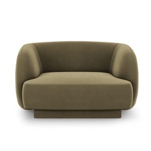 Micadoni Fauteuil Miley flueel, groente – 90x103x70cm Micadoni Fauteuil Miley flueel, groente – 90x103x70cm