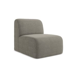 LaMiaSofa Bankmodule midden Cervo – bouclé – grijs – 70x94x75