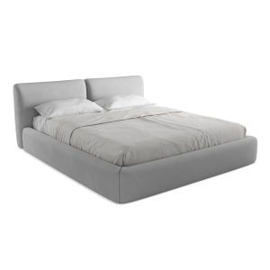 LaMiaSofa Bed met opbergruimte Milano – chenille stof – lichtgrijs – 2 LaMiaSofa Bed met opbergruimte Milano – chenille stof – lichtgrijs – 2