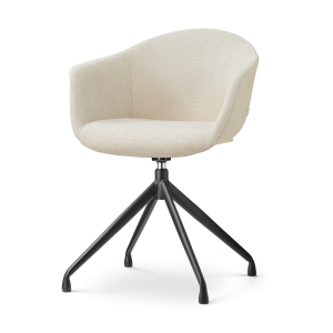 Nolon Nola-Otis Draaibare Eetkamerstoel Cottonbeige – Zwart Onderstel Nolon Nola-Otis Draaibare Eetkamerstoel Cottonbeige – Zwart Onderstel