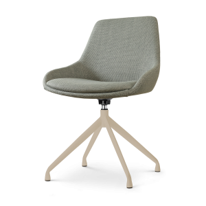 Nolon Nola-Isa draaibare eetkamerstoel saliegroen beige onderstel Nolon Nola-Isa draaibare eetkamerstoel saliegroen beige onderstel