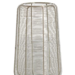 Light & Living windlicht ADETA – Ø19.5x30cm – zilver